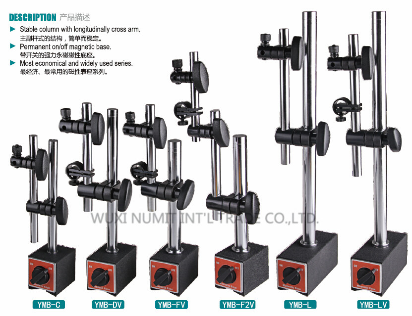 Mechanical Magnetic Base Stand Holding Power 80KG-130KG / Magnetic on off Switch